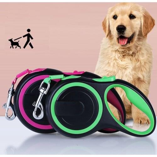 Long Strong Pet Leashes For Large Dogs Durable Nylon Retractable Big Dog Walking Leash Leads Automatic Extending Dog Leash Rope