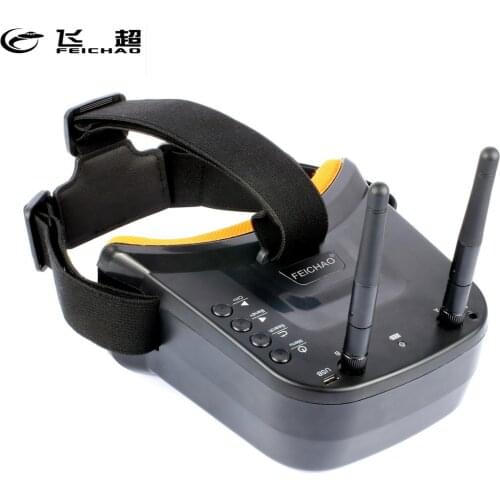 Mini FPV Goggles 3 inch 480 x 320 Display Double Antenna 5.8G 40CH Built-in 3.7V 1200mAh Battery for Drone Mulitcopter Module
