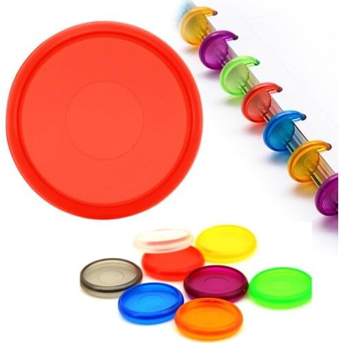 24mm Transparent Color Plastic Ring Buckle 360 Degree Foldable Plastic Disc Notebook Binding Ring Loose-leaf Buckle Office