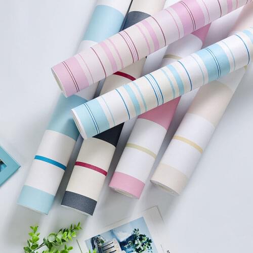 PVC Waterproof Self Adhesive Wall Sticker Vinyl Contact Paper Wood Grain Wallpapers Bedroom Wardrobe Furnitures Home Improvement