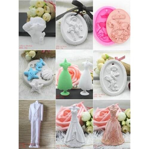 Solid aroma gypsum DIY silicone mold fashion car hanging hand-made baking tool