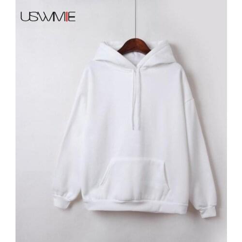 Oversized Hoodie Solid Color Casual With Hooded Thickened Long Sleeve Pocket Leisure Plus Size Sweatshirt Women Free Shiping