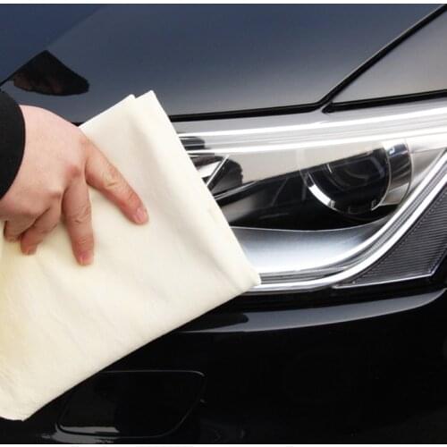 1PC Car Cleaning Cloth Chamois Leather Car Wash Towel Absorbent Car Glass Clean Deerskin Towel Quick Dry Towel