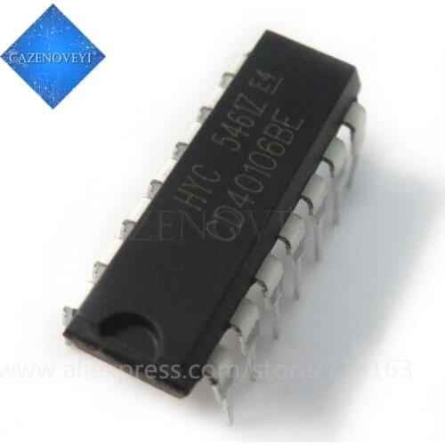 10pcs/lot CD40106BE CD40106 40106BE DIP-14 In Stock