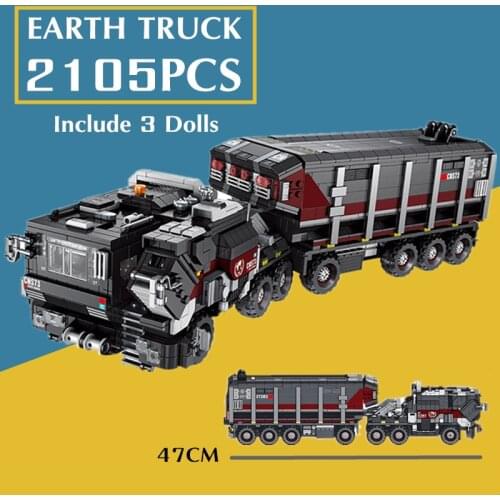 2105PCS Military Toys Tank Swat Truck Movie Series Car Technical Building Blocks Bricks Figures Toy Children Kid Birthday
