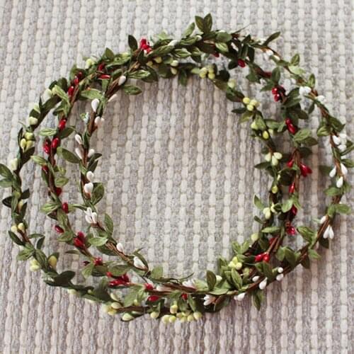 5pcs/lot Wedding Decorative Flowers Berry Headband For Bride Beach Wear