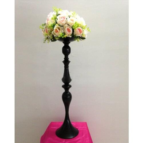 69cm(H) Black Wedding Flower Vase Table Centerpiece 27"(H) Party Supply black candle holder 10 pcs/lot