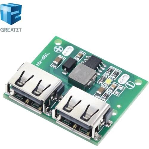 9V 12V 24V to 5V DC-DC Step Down Charger Power Module Dual USB Output Buck Voltage Board 3A Car Charge Charging Regulator 6-26V