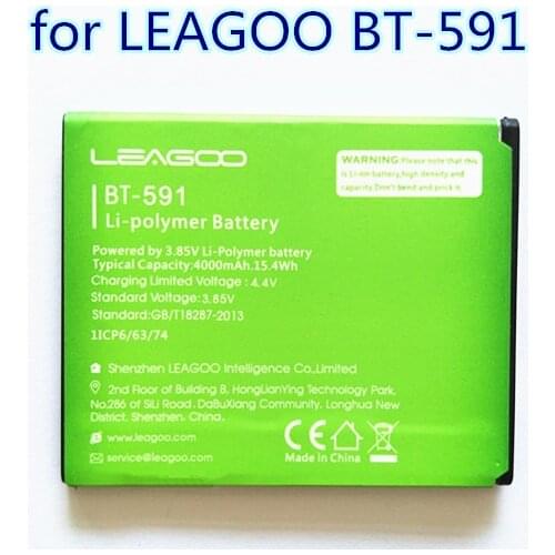 AZK New 3.85V 4000mAh BT-591 battery for LEAGOO KIICAA POWER smart phone Battery