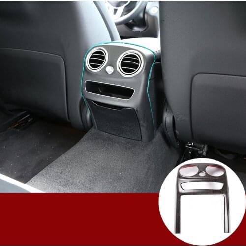 Car Interior Accessories For Mercedes Benz C Class W205 C-Class 2019-2020 ABS plastic Rear Row Air Conditioning Vent Frame Trim