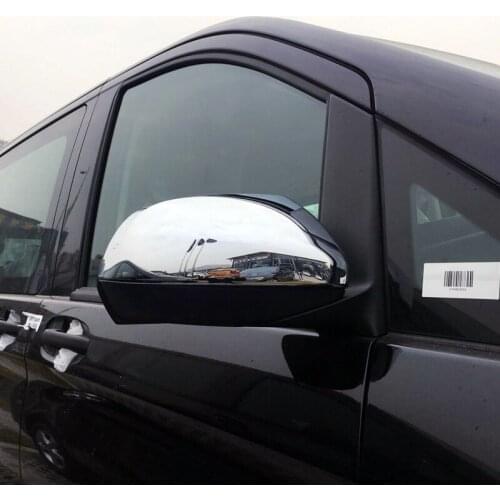Car Accessories for Mercedes-Benz Vito W447 2014-2020 ABS Chrome Side Rearview Mirrors Decoration Cover Trim 2pcs