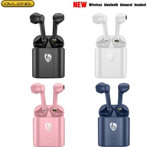 T12 Wireless Earphones V5.0 Bluetooth Headset OVLENG Sports Earpiece Intelligent Pairing Stereo With Microphone Headphone