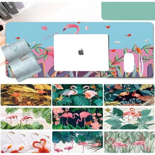 Large Gaming Mousepad Print Pattern PU Leather Waterproof Mouse Mat Office Desktop Laptop Big Mouse Mat 60x30cm 80x30cm