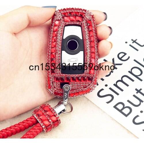 Key Case Cover For BMW 3 5 525li x3 320li 318i gt Creative Diamond Girl Accessories