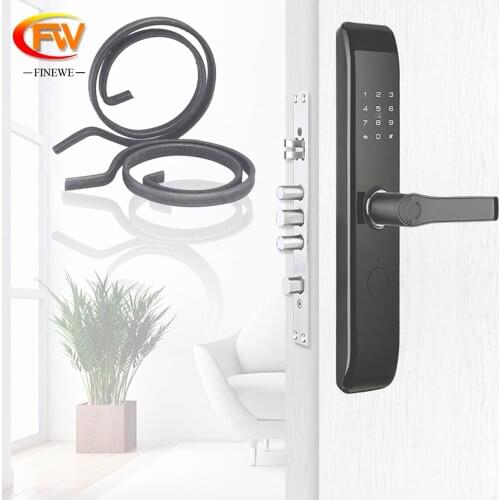 FINEWE Wholesale flat wire spring door lock handle spring coil for door accessory