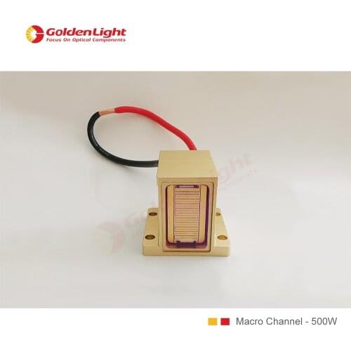 808nm Microchannel diode laser stack , window spot :10*20 , outout power : 500W / warranty more than 10,000,000 times shooting