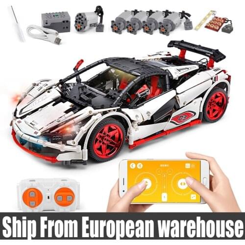 Mould King 13067 ICARUS Supercar building blocks toy Compatible 42056 MOC 4562 City McLaren P1 APP RC Car Bricks Toy
