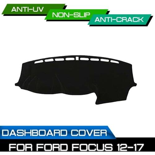 Car Dashboard Mat for Ford Focus 2012 2013 2014 2015 2016 2017 Anti-dirty Non-slip Dash Cover Mat UV Protection Shade
