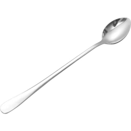 1PCS Long Handled Stainless Steel Sharp/round Head Spoon Cocktail Stirring Spoon Ice Cream Coffee Teaspoon Kitchen Tool Dropship