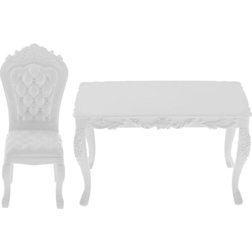 1/6 Scale Mini Dollhouse Miniature Hand Chair Table Model Dining Room Kitchen
