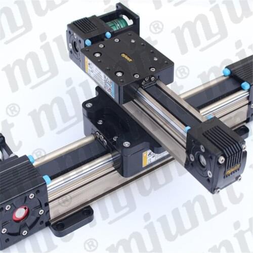 Mjunit MJ60N Belt Linear Guide customized stroke CNC belt drive linear guide slide rail actuator with servo motor base