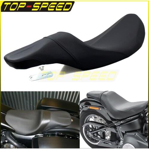Motorcycle Black Driver & Passenger Cushion Saddle Seat 2 Up For Harley Touring Electra Road Street Glide FLHTC FLTR FLHX 08-17