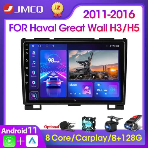 JMCQ 9" 2G+32G Android 9.0 DSP Car Radio Multimedia Video Player For Haval Hover Great Wall H3 H5 2011-2016 Navigation GPS 2 din