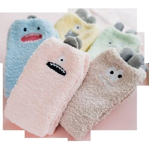 Womens Cotton Thickening Cashmere Lovely Socks For Women Ladie Fluffy Girl Breathable Warm Casual Short Sock Female Women Sox