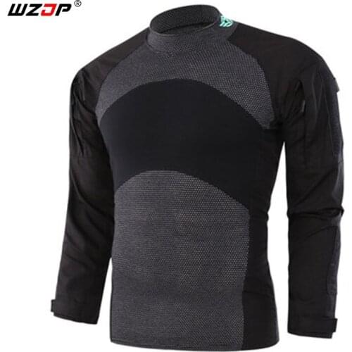 WZJP New Update Tactical Frog Clothes Outdoor Combat Uniform Tactical Camouflage Unisex Training Camping Quick Drying shirts