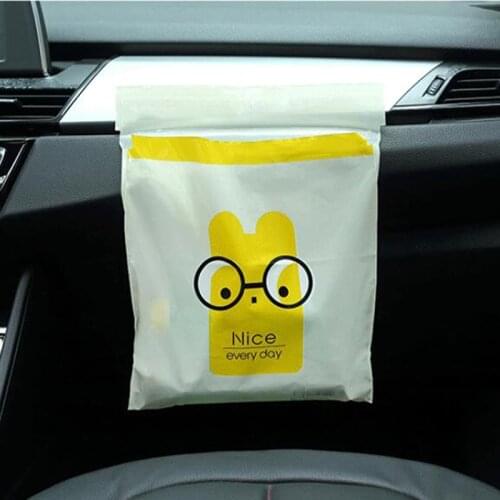 15PCS/Pack Sticky Durable Car Garbage Bag Automotive Waste Storage Car Seat Back Disposable Garbage Bin