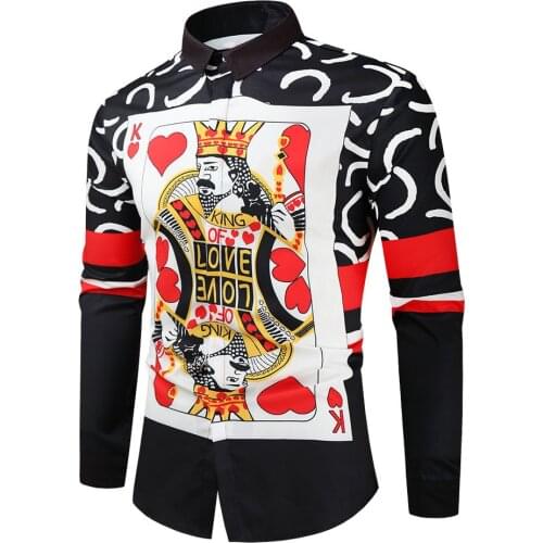 Casual Blouse Homme Baroque Banquet Shirt Paisley Men Shirt Luxury Korean Mens Long Sleeve Print Shirts Men Slim Fit 560