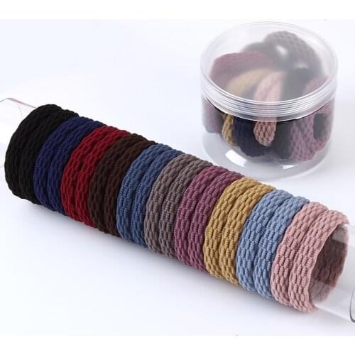 10pcs/lot New High Elastic Hairbands Women Girl Simple Basic Rubber Bands Ponytail Holders Scrunchies Fashion Hair Accessories