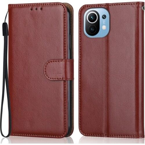 Luxury Pu Leather Case on For Xiaomi Mi 11 Lite 5G Case Mi 11Lite Case For Xiaomi Mi11 Lite 4G Cover Funda Wallet Phone Bag