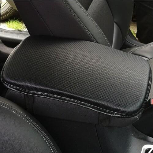 Carbon Fiber Texture Pu Leather Car Center Console Arm Rest Seat Box Pad Vehicle Protective For Suzuki Vitara Scross Ciaz Baleno