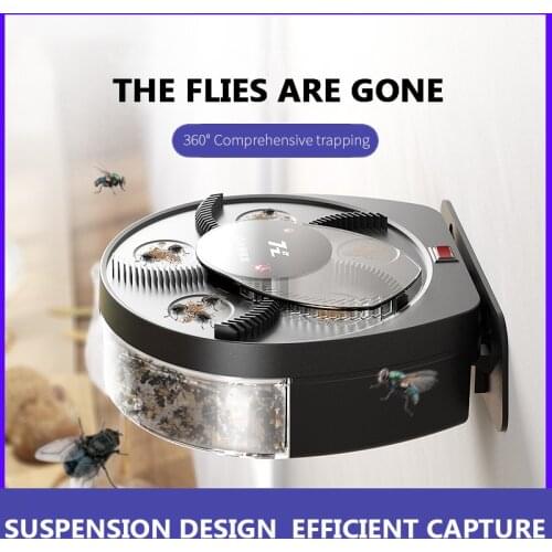 Upgraded Automatic Pest Catcher USB Rechargeable Fly Killer Electric Fly Trap Device Insect Pest Reject Control Catcher Traps