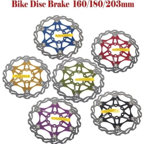 203mm/160mm/180mm Bicycle Disc Brake Floating Rotor Braker Pads Stainless Steel MTB Bike Brake Disc Disk Rotors Cycling Parts