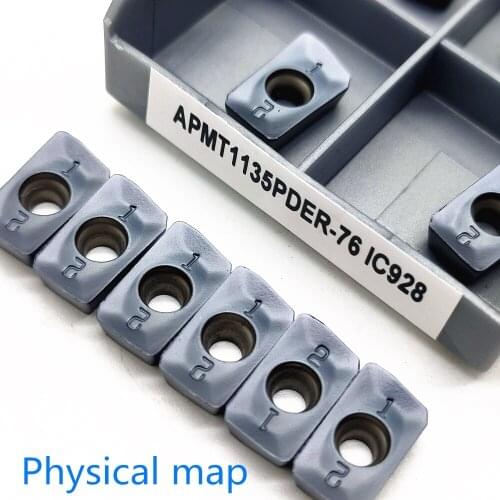 10PCS Milling Inserts APMT1135PDER-76 IC928 Metal Lathe Tool Internal Turning Tool APMT 1135 Carbide Insert