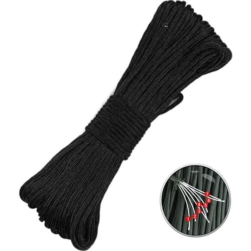 High Strength 4mm 7-core 350 Tent Rope Outdoor Camping Parachute Rope 31m 100ft Climbing Camping Survival Equipment Tents Rope