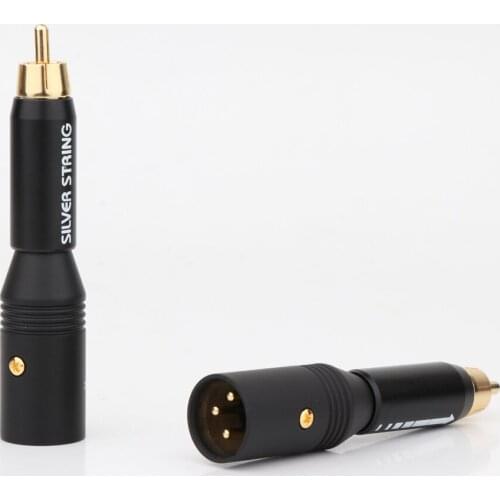 High Performacn audio RCA Male to XLR Female Gold Plated adapter Connector for Amplifier