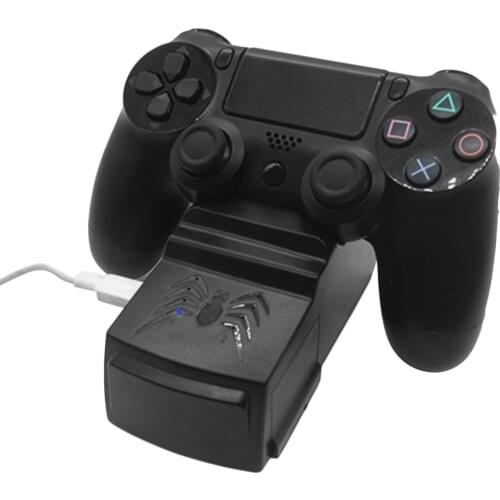 Besegad Foldable Controllers Charging Stand Charger Dock Station for Sony PlayStation Dualshock 4 PS4 PS 4 Pro Slim Controller