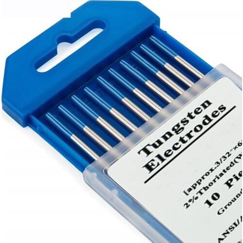 10 Pieces Blue Tip WL20 Welding Tungsten Zirconiated Electrodes