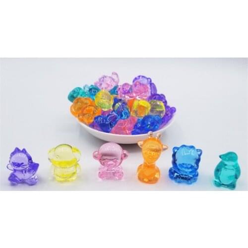 10 Pieces Colorful acrylic Animal Game piece For Board Games Children amusement park decoration