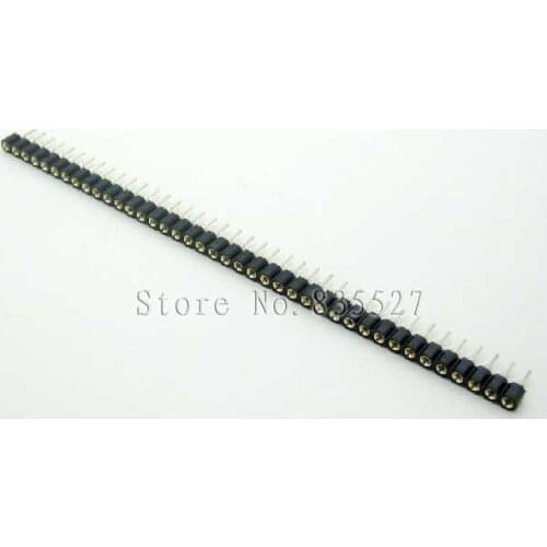 100PCS/LOT 2.54mm pitch single row mother round hole 1 * 40P Pin Block Female Header