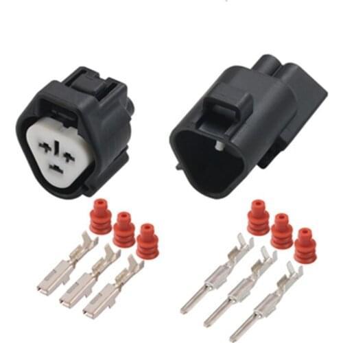 10pcs/lot 3 Pin/Way Female Ignition Coil Plug Connector For Toyota Camry Corolla Honda Accord Fit Civic Sumitomo 6189-0179