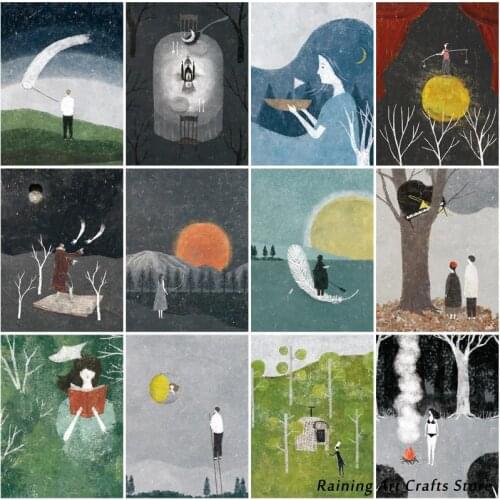 5D Diy Diamond Painting Fantasy Starry Sky Embroidery Full Round Square Drill Cross Stitch Landscape Mosaic Pictures Home Decor