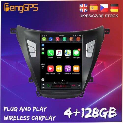 Tesla Style Screen Android 9.0 For Hyundai Elantra 2016 - 2018 Car Radio Multimedia Video Player Navigation GPS Auto 2 din dvd