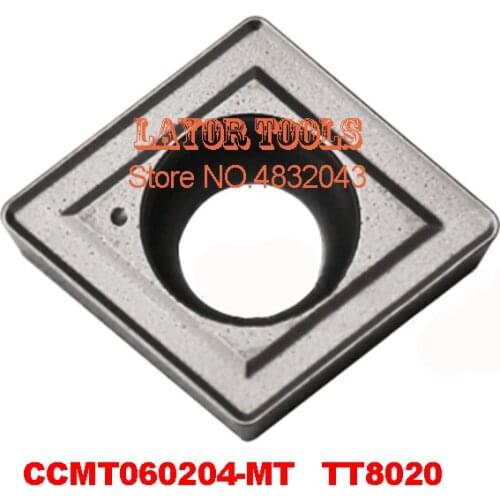 CCMT060204-MT TT8020, 10pcs Cnc Lathe Dedicated Blade,suitable For Outer Circle, Inner Hole