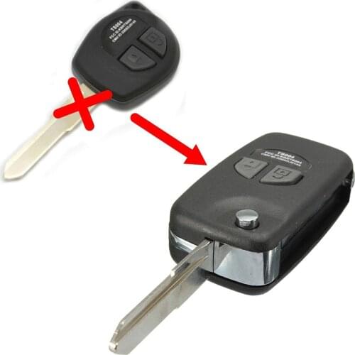 2020 New Auto 2 Button Remote Key Shell Case Folding Flip Kit For Suzuki Ignis Swift Grand Vitar Car Accessories