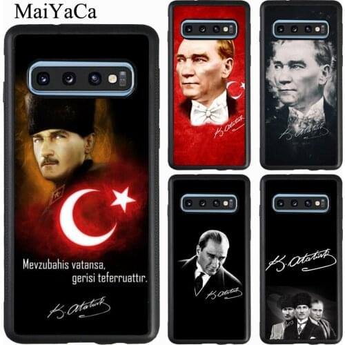 Mustafa Kemal Ataturk Signature Case For Samsung Galaxy S20 Plus S10 S9 Note 20 Ultra A51 A71 A31 A21S A20e A40 A50 A70 M31