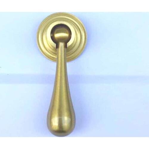 COTOM 2pcs Brass Cabinet Knobs Gold Bathroom Kitchen Drawer Cupboard Wardrobe Cabinet Knobs Oil Finish Handles For Furniture